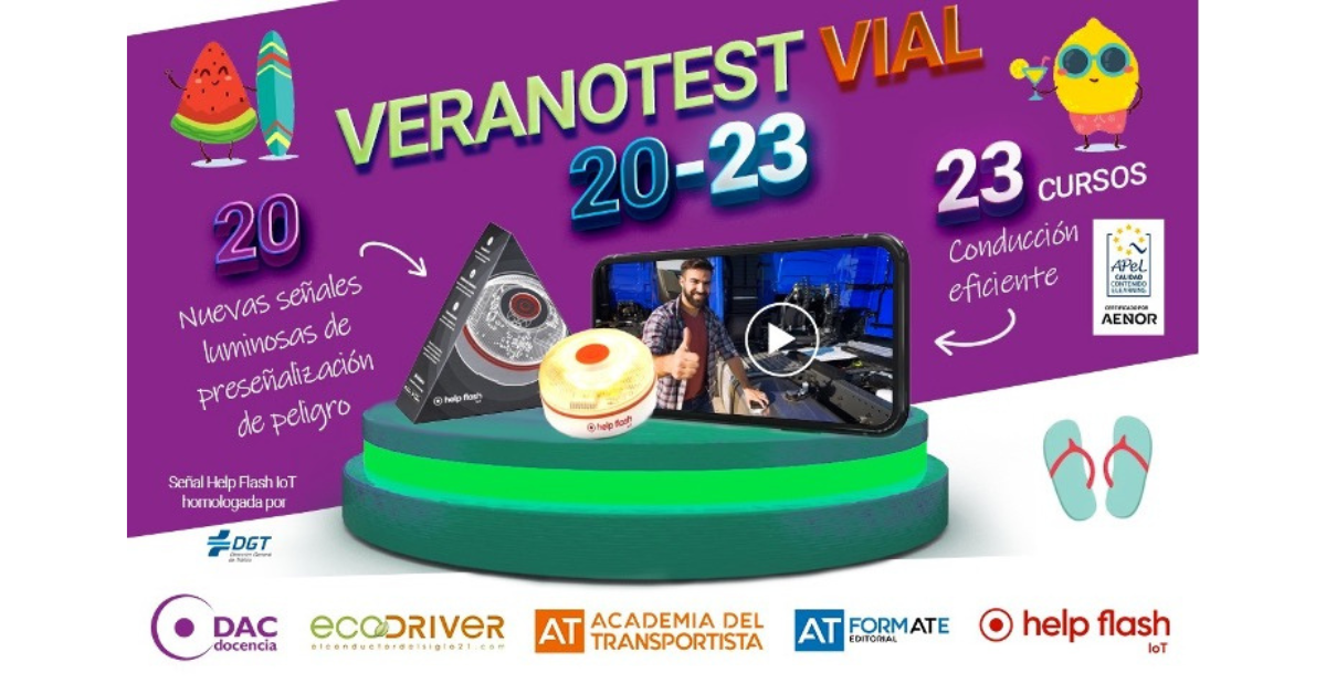 “VeranoTest Vial 20-23”: campaña de Movilidad Segura y Sostenible que premiará a los buenos conductores